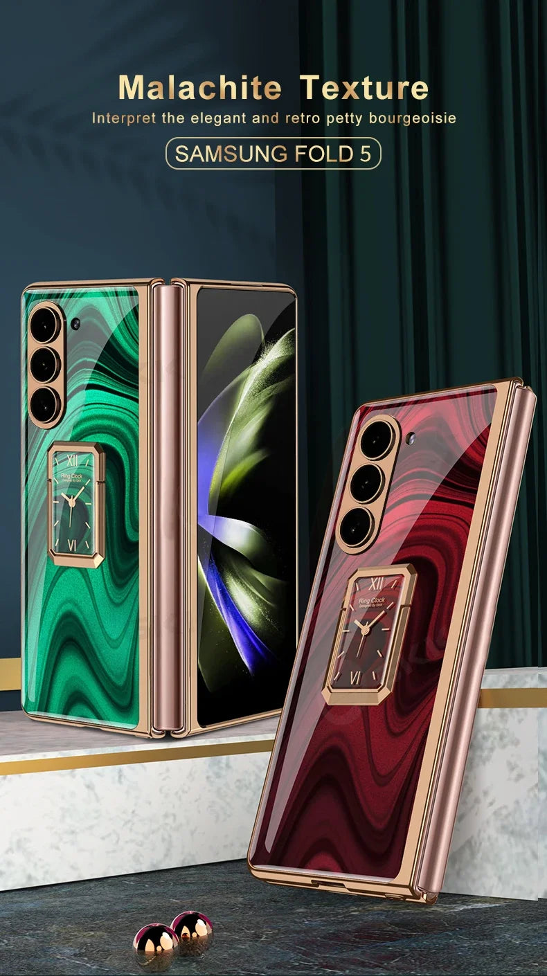 Luxury Clock Tempered Glass Case For Samsung Galaxy Fold Series - Premium Mobile Phone Cases from Dressmycell.com - Just $32! Shop now at Dressmycell.com Luxury Clock Tempered Glass Case For Samsung Galaxy Fold Series - Premium Mobile Phone Cases from Dressmycell.com - Just $32! Shop now at Dressmycell.com